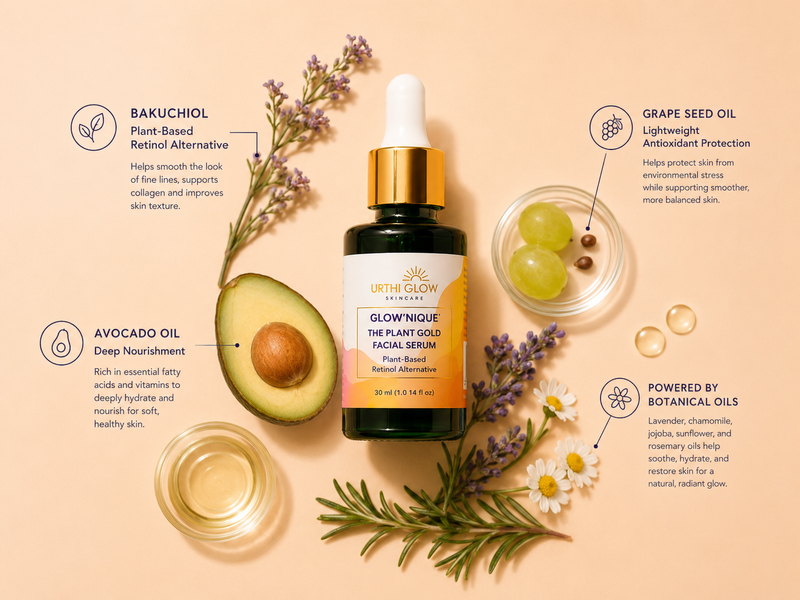 Glownique- The Plant Gold Facial Serum