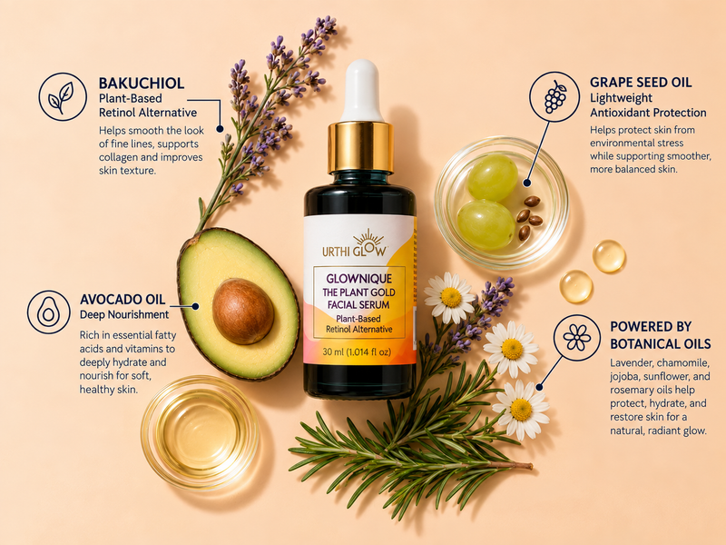 Glownique- The Plant Gold Facial Serum